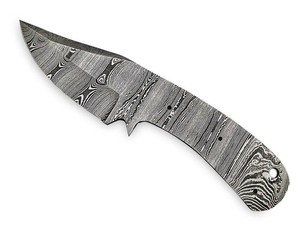 Maysara Forge Damascus Steel <b>DIY</b> Blank Blade EDC Fixed Drop Point Forged Full Tang Bushcraft Hunting Knife <b>Kit</b> OEM - Product Image 2