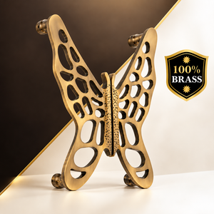 Manija de Puerta Doble de Latón, Estilo Tradicional, Resistente, con Diseño de Mariposa, para Puerta Principal, Villa, Sala de Estar - Product Image 3