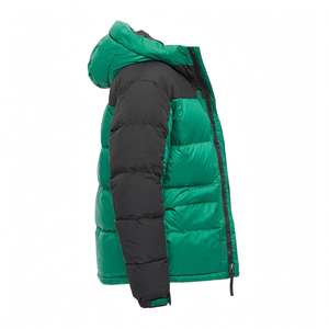 <b>Men's</b> Color Block Down Jacket Hooded Winter <b>Coat</b> Puffer Outerwear <b>Men</b> Green <b>Black</b> Puffer Jacket Hooded Puffer Jacket Winter Ware - Product Image 3