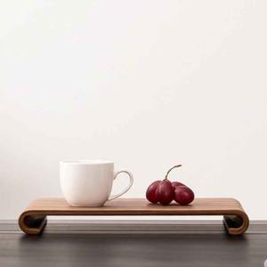 Plateau de service en bois moderne et luxueux pour le thé, le café, les aliments, léger, multifonctionnel, pour la cuisine, la maison, le petit-déjeuner - Product Image 5