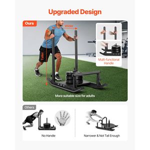 Slitta in Acciaio per Allenamento con Pesi, Attrezzatura Atletica per Migliorare Velocità e Condizioni Fisiche - Product Image 5