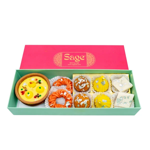 Boîte de bougies Mithai assorties, inspirées des douceurs indiennes, bougies parfumées festives pour le festival Diwali, décoration de fête d'anniversaire et cadeaux - Product Image 2