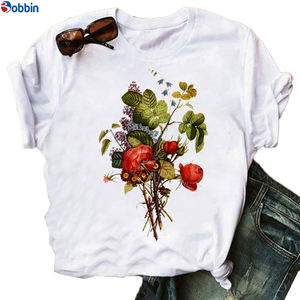 Camiseta de Alta Calidad Premium Plus Size con Estampado Floral para el Día de San Valentín, Camiseta Vintage Extra Grande para Mujer - Product Image 4