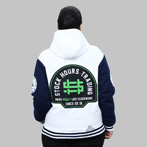 Chaqueta universitaria de alta calidad al por mayor para hombre, chaqueta universitaria de algodón polar con letras, chaqueta universitaria para hombre y mujer - Product Image 6