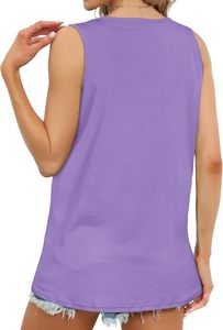 Womens Tank <b>Top</b> Summer Fashion Sleeveless Lightweight Breathable Fabric Plain Style Casual Wear Bulk Order made by bangladesh - Product Image 4