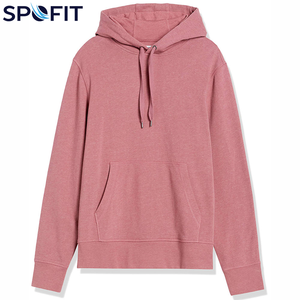 Sweat à capuche décontracté pour homme, best-seller, personnalisé, en tissu mélangé de coton doux, streetwear, coupe oversize, couleur unie - Product Image 1