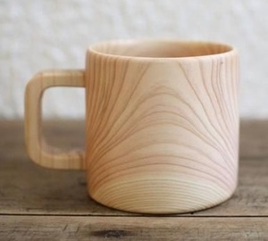 Wooden Mug with Smooth Finish Handcrafted Eco Friendly <b>Cup</b> <b>for</b> <b>Tea</b> Coffee <b>Large</b> Capacity Modern Kitchen Decor APEX ALIGN AAWM02 - Product Image 3