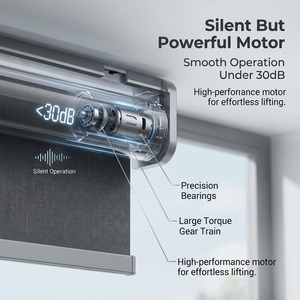 Persiana Enrollable <span class=keywords><strong>de</strong></span> Poliéster <span class=keywords><strong>de</strong></span> Alta Resistencia para Uso Comercial, Motorizada, para Sala <span class=keywords><strong>de</strong></span> Conferencias, Almacén, Tamaño Personalizado, OEM - Product Image 6