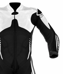 Traje de Motociclismo Personalizado de Verano, Transpirable, Unisex, de Cuero Vacuno Negro, de 2 Piezas, para Motociclistas - Product Image 2