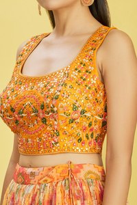 Traditional Embroidered Chiffon <b>Shawl</b> Digital Print Ethnic Women Outfit Resham Mirror Work <b>Wedding</b> Party Dress - Product Image 3