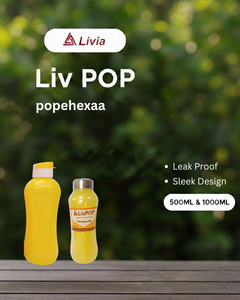 Best Quality 1000ml Popehexaa Sipper PET Cylinder Water <b>Bottle</b> Reusable Leak-Proof Eco-friendly Digital Printing <b>Dropper</b> Sealing - Product Image 4