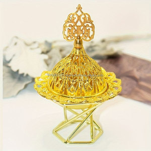 Quemador de incienso de latón hecho a mano al por mayor quemador de incienso de fragancia de decoración del hogar artesanal de Metal sólido fundido personalizado y soportes - Product Image 2