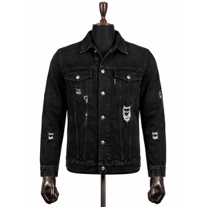 Chaqueta Vaquera Clásica Vintage para Hombre, Corte Regular, Cierre de Botones, Bordes Deshilachados, Lavado a la Piedra, 100% Algodón Orgánico, Secado Rápido y Transpirable - Product Image 6