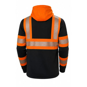 Sweat à capuche de sécurité haute visibilité pour hommes, imperméable et réfléchissant, avec impression de logo personnalisé pour la sécurité hivernale - Product Image 3