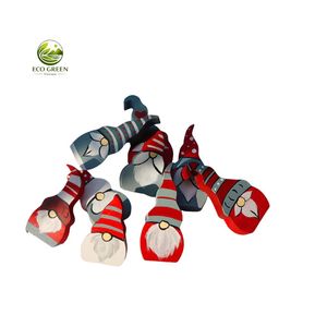 Kids DIY Christmas Wooden Ornament Set Paintable Tree Shapes for Holiday Home Decoration - Product Image 5