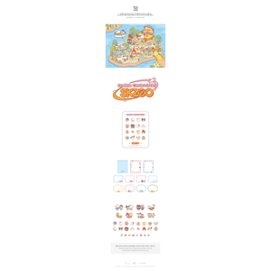 STRAYKIDS Tin Case <b>Sticky</b> <b>Note</b> Set with SKZOO X SANRIO Characters for Personalizing Your Gadgets - Product Image 2