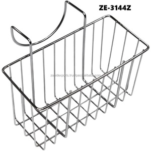 Hot Sale Handmade Stainless Steel Wire Basket with Stands for Bathroom Storage Utensil Compartment for Export - Product Image 1