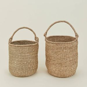 Seagrass Storage <b>Basket</b> Handmade Woven Organizer for Home Organization and Retail Display Wholesale Supplier Export Quality - Product Image 4