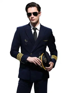 Uniformes de cockpit unisexes 100 % polyester personnalisés pour les compagnies aériennes, dernier design, tailles sur mesure, logo de haute qualité, prix bas, service OEM, livraison en 7 jours - Product Image 4