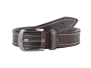 Ceinture de créateur en cuir véritable à 100 % avec boucle à ardillon en acier inoxydable/laiton/alliage, logo personnalisable, prix de gros - Product Image 4