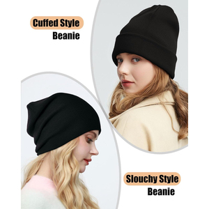 Gorro de Satén con Borde Suave, Anti-Callosidades, Reducción de Fricción, Gorro Tipo Beanie, Gorro de Satén de Poliéster Premium con Acabado Brillante y Sedoso - Product Image 6