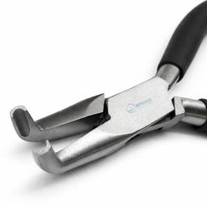 Alicates de acero inoxidable de alta resistencia con punta curva y ranurada para anillos de unión, envoltura de alambre de joyería y abalorios, herramienta profesional de reparación - Product Image 2