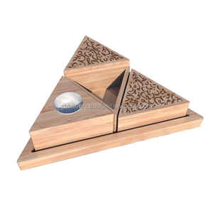 Quemador de Incienso Árabe de Madera de Primera Calidad, Juego de Mubkhar, Exquisito Soporte para Bakhoor para Ramadán, Eid, Regalos Festivos Árabes y Hogar - Product Image 4