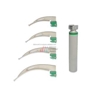 Laryngoscope à fibre optique Macintosh jetable en acier inoxydable, lame d'intubation, ensemble d'instruments pour la gestion des voies respiratoires - Product Image 5