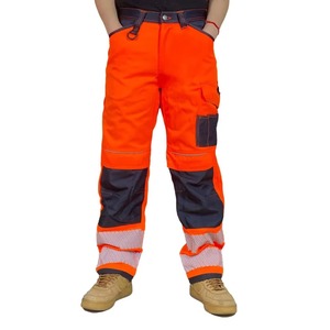 Breathable Quick Dry Straight Pattern <b>Cargo</b> <b>Work</b> <b>Pants</b> Multi-Pocket Design Safety <b>Pants</b> - Product Image 1