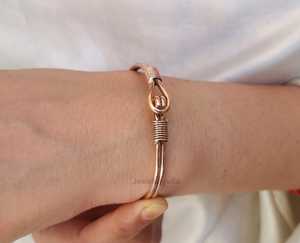 Pulsera de Cobre Puro Ajustable, Brazalete de Cobre Puro - Hecho a Mano en India por N.S Overseas - Product Image 2