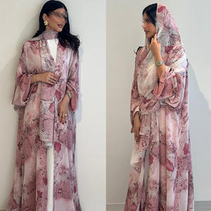 Wholesale Woman Abaya Kimono Cardigan Robe Muslim <b>Maxi</b> <b>Dress</b> Woman Abaya Eid Ramadan Occasion Premium Soft Fabric Comfortable - Product Image 2