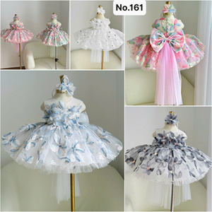 Nouvelle Robe de Princesse en Tulle Fleuri 161 Couleurs, Robe de Soirée Jardin des Fleurs 3D avec Boutons au Dos, Vente en Gros OEM ODM Direct Usine - Product Image 5