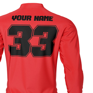 Camisetas MX Personalizadas con Estampado Frontal, Manga Larga, para Motocross, BMX, Carreras, 100% Poliéster, Sublimadas, para Exteriores - Product Image 6