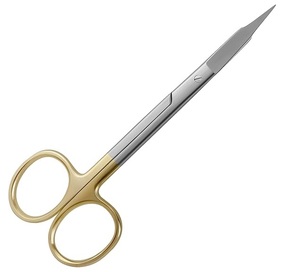 Ciseaux chirurgicaux Fox de haute qualité, ciseaux manuels en carbure de tungstène, ciseaux Fox 5 pouces à pointe incurvée, ciseaux de précision tranchants - Product Image 1