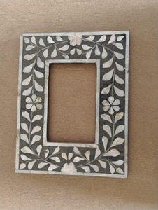 Cadre photo en bois artisanal haut de gamme avec incrustation d'os, pour photos de famille, souvenirs de mariage, œuvres d'art, cadeaux - Product Image 5