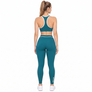 Ensemble de vêtements de sport pour femmes, 2 pièces, soutien-gorge racerback et leggings, ensemble de tenue de sport pour la salle de sport, ensemble de leggings de yoga écologiques pour femmes - Product Image 4