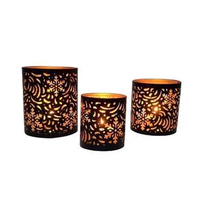 Centro de Mesa, Portavelas Votivas de Hierro Hechos a Mano, Decoración Festiva para Bodas y Navidad, Impresión Personalizable, Uso en Mesa de Comedor, Duraderos - Product Image 4