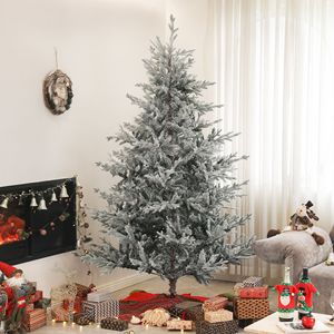 Albero di Natale Artificiale in Pino Nordico da 2,3 m con 1218 Punte Innevate, Supporto Pieghevole in Metallo, Facile Montaggio, Albero di Natale con Cerniere - Product Image 3