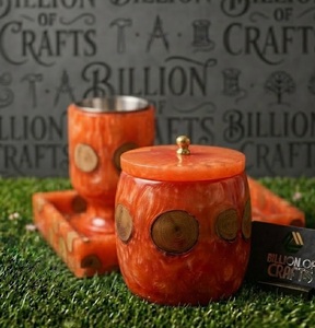 Premium Artisan Wood Resin <b>Bakhoor</b> Burner Incense Holder <b>Oud</b> Box Ramadan Eid Gift Set for Luxury Home Decor - Product Image 3