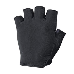 Half Finger Cycling <b>Gloves</b> <b>Black</b> Polyester Breathable Unisex Summer Pull-On - Product Image 5