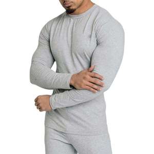 T-shirt de compression pour homme à prix abordable, respirant, extensible, à manches longues, pour le sport - Product Image 1
