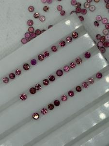 Tourmaline rose naturelle de haute qualité, taille brillant ronde 2,5-3,5 mm, pierre précieuse lâche avec jeu de couleurs, 46 carats, pour la fabrication de bijoux - Product Image 4