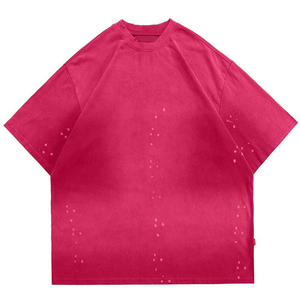 T-shirt en coton imprimé personnalisé délavé à l'acide pour homme, style streetwear hip-hop vintage, vente en gros, chemises de mode délavées, usine de t-shirts vierges - Product Image 4