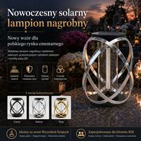 Lanterne solaire pour tombes, tube lumineux LED en verre cylindrique pour Znicz Solarny, programmes d'achat en gros et d'importation pour acheteurs