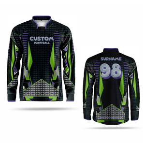 Customize <b>Paintball</b> Jerseys 100 Percent Personalized Breathable Full Sleeve Lightweight Maximum Performance <b>Paintball</b> Jersey OEM - Product Image 5