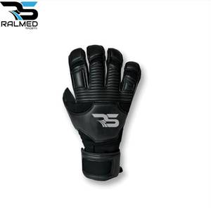 Guantes de Portero de Fútbol, Dedos Completos, Látex Alemán de 4 mm (Agarre de Contacto), Antideslizantes, Correa de Muñeca Ajustable, Unisex - Product Image 5