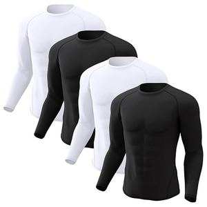 Custom Men Long Sleeve Rash Guard <b>Compression</b> <b>Shirt</b> Graphic Print UV Protection Quick Dry OEM Bulk Supplier - Product Image 3