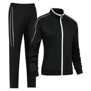 Conjunto Deportivo de Mujer con Capucha, Color Sólido, Manga Larga, Casual, Transpirable, Holgado, 100% Algodón, Peso Medio, para Otoño - Product Image 3