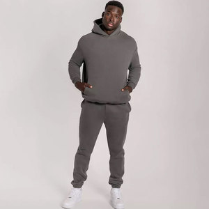 Chándal con Capucha Unisex de Alta Gama, Mangas Largas, Poliéster/Algodón, Color Liso, Diseño Sólido, Invierno, Top Kangroo - Product Image 1