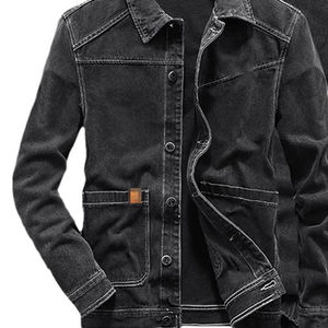 Ensemble d'extérieur pour homme style hip-hop, vente directe d'usine du Pakistan, nouvelle collection 2026, veste et pantalon en jean de couleur unie - Product Image 2